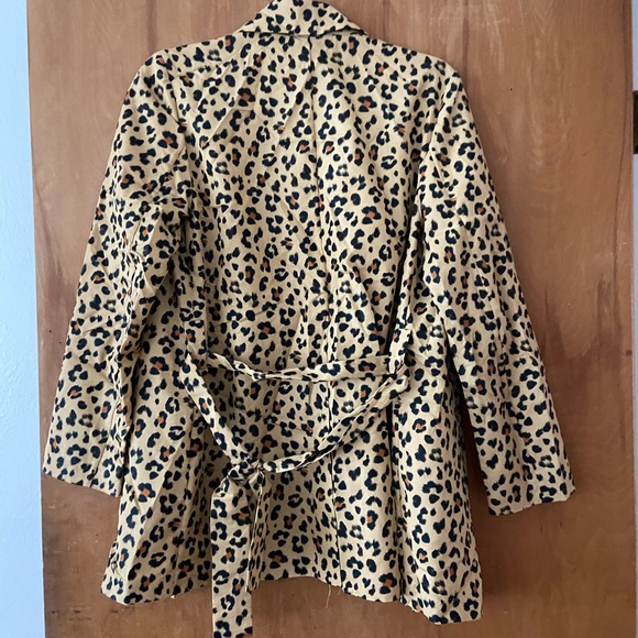 & Other Stories Leopard Print Blazer with Belt - Picture 6 of 6